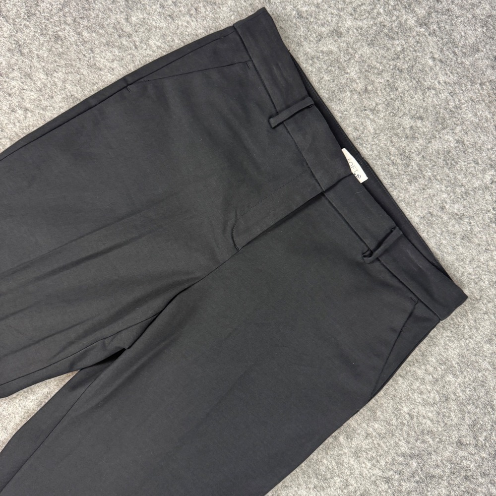 LOFT Outlet Riviera Slim Pants Womens 10 Black Cotton Blend Ankle Trousers